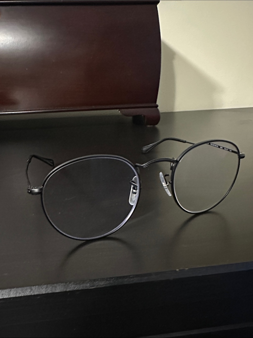 Ray Ban RX3557v Black Round Metal Reading +2.00 Glasses - Unisex. - Picture 15 of 16